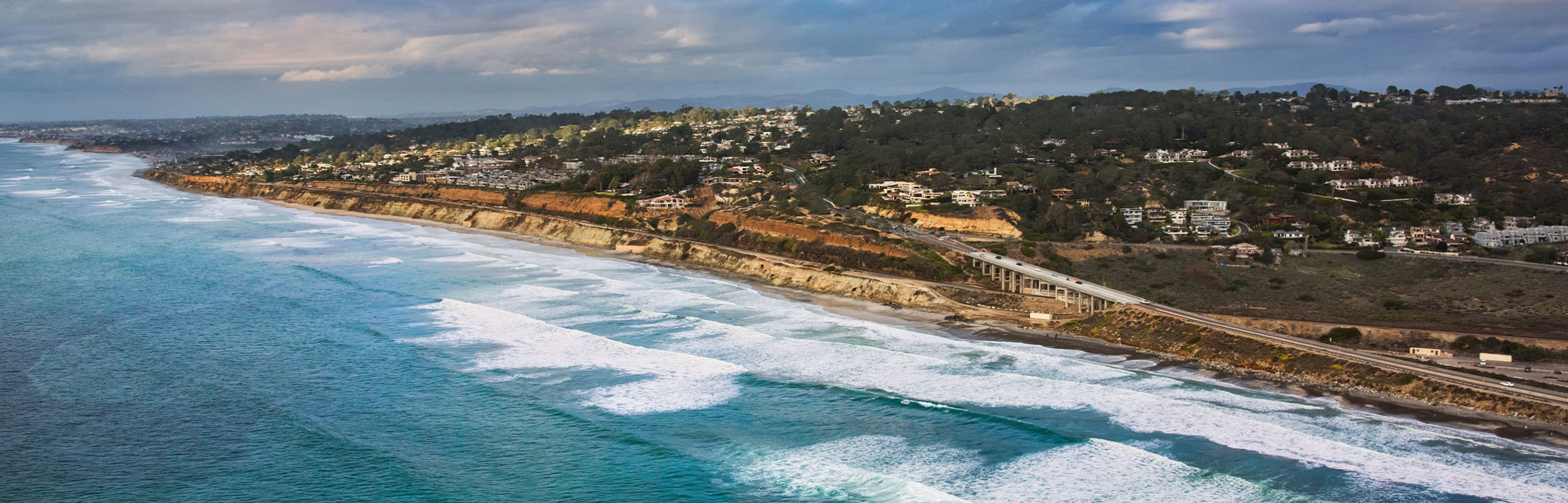 view of Pacific coastline in San Diego